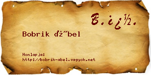 Bobrik Ábel névjegykártya
